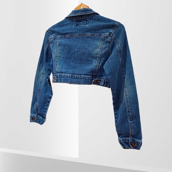 Star Jeans Women's Denim Dark Wash Cropped Jacket - Picture 6 of 16